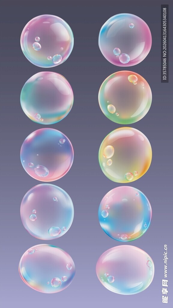 炫彩气泡素材