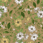 复古花卉图案背景纹理