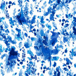 蓝色水彩泼墨抽象背景图