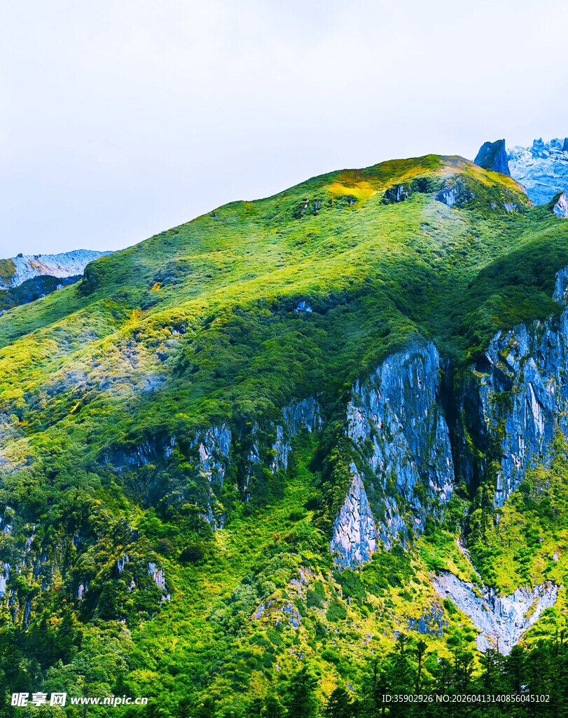 青山翠谷间的自然美景