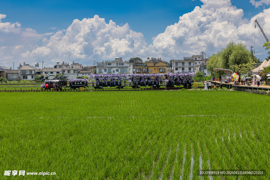 亚洲中国云南大理喜洲古镇风光