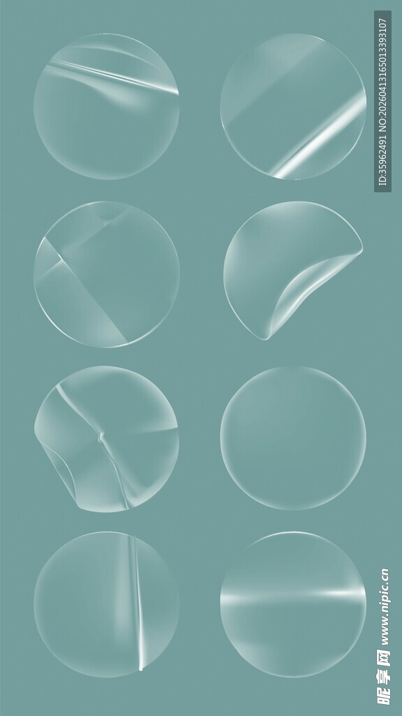 玻璃圆片素材