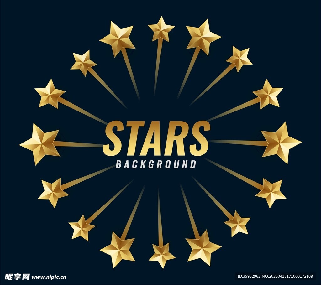 金色星星背景