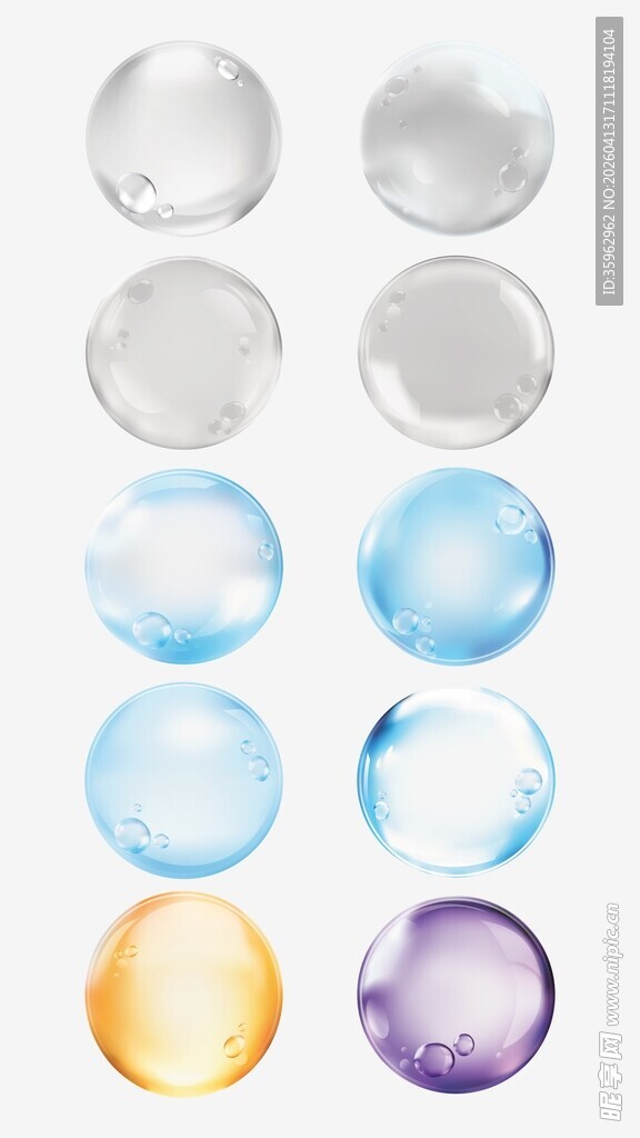 透明气泡素材