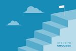 阶梯成功背景