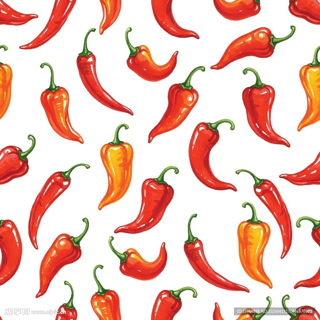 辣椒图案背景