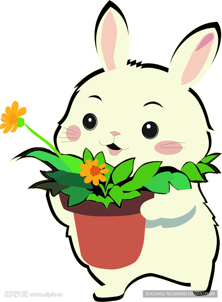 矢量小兔子