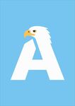鹰形字母A标志设计