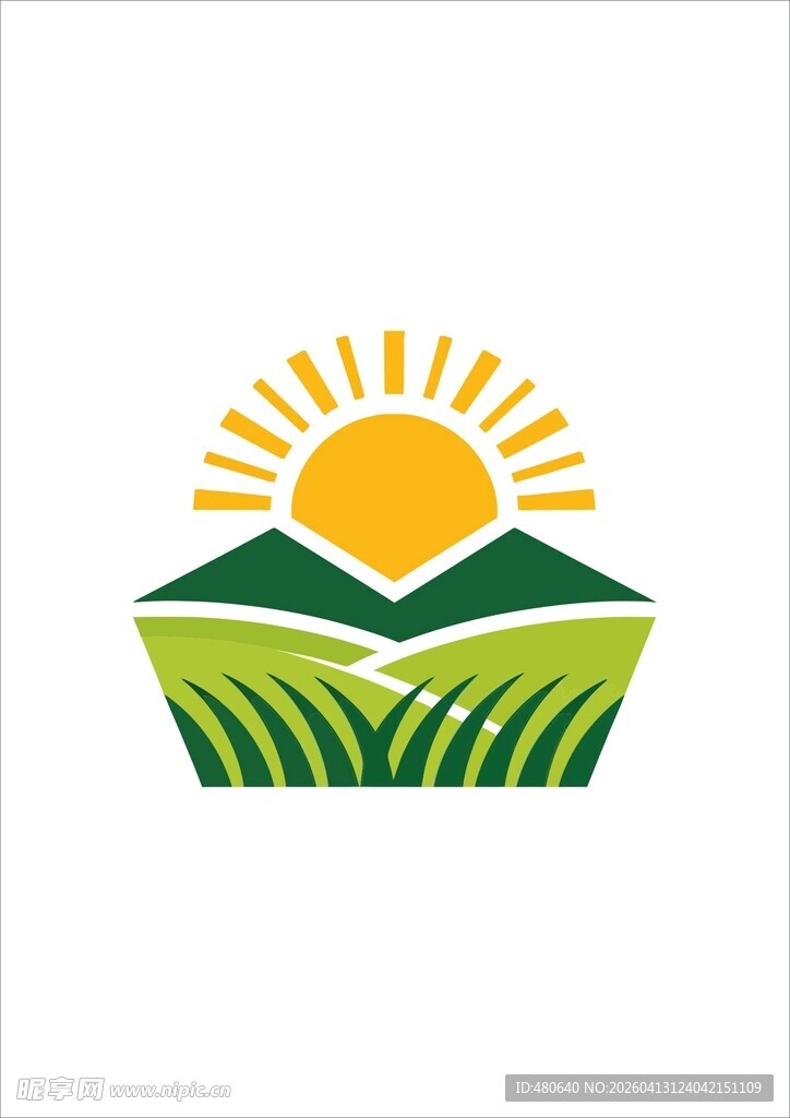 田园阳光标志设计