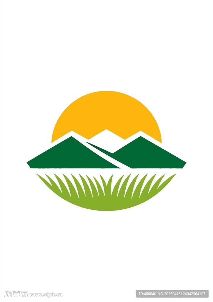 田园风光标志图案