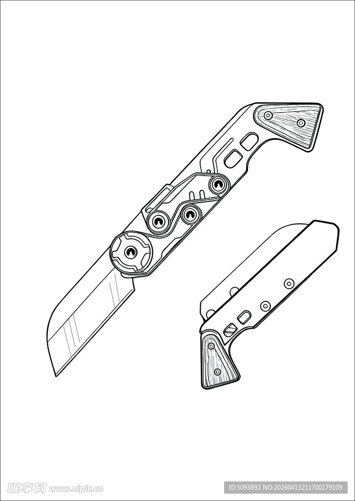 折叠刀设计草图