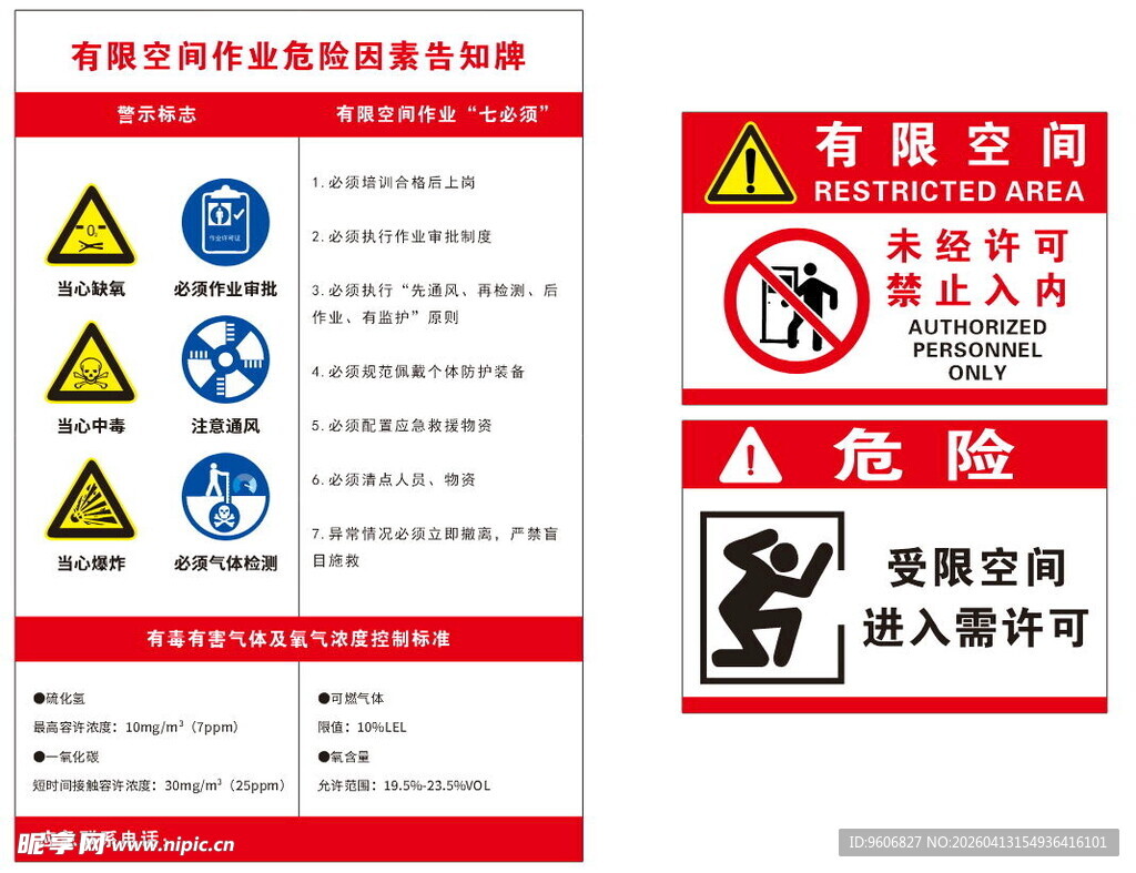 有限空间标识牌