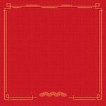 红色中式边框背景图