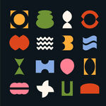 多彩几何图形集合