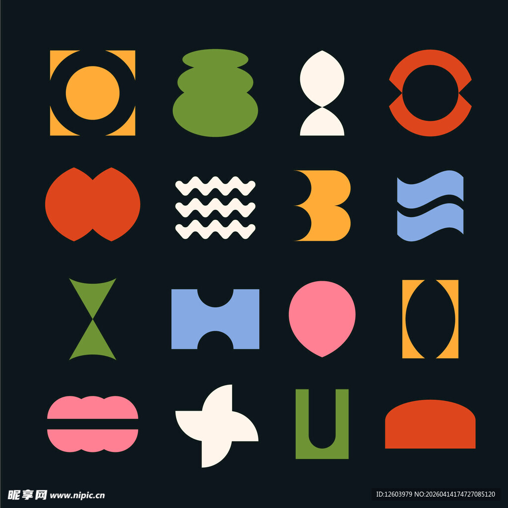 多彩几何图形集合