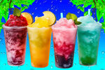 多彩缤纷水果冰饮