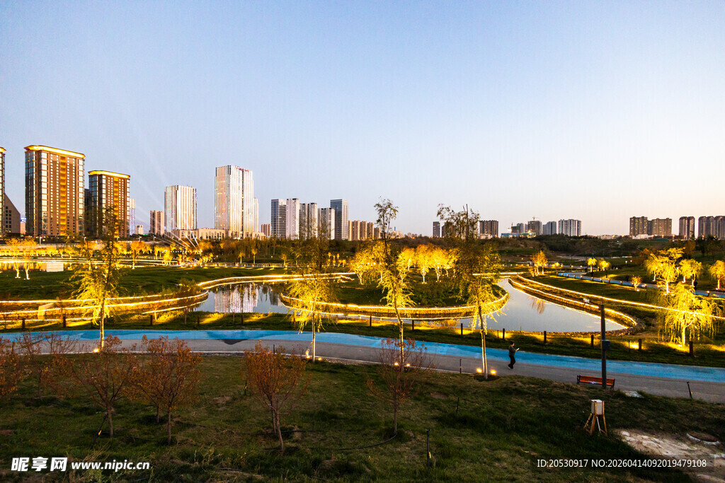 火树银花乌鲁木齐文化中心公园