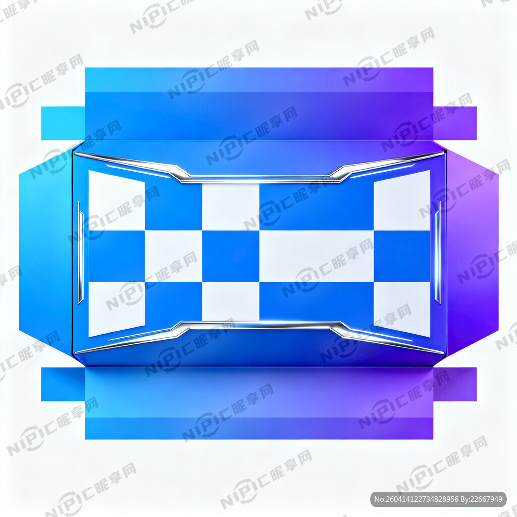 科技感电竞包装平面图