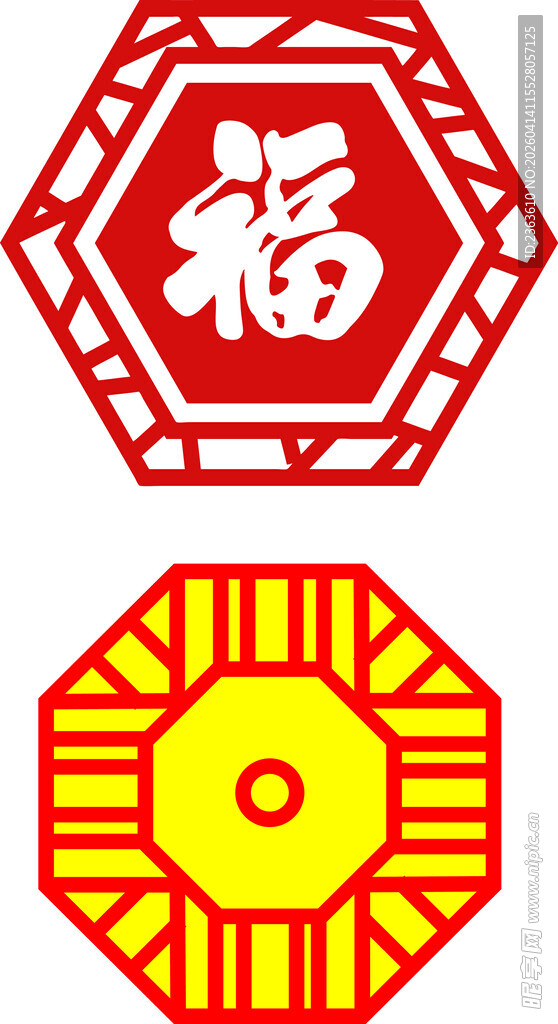 传统福字与吉祥图案