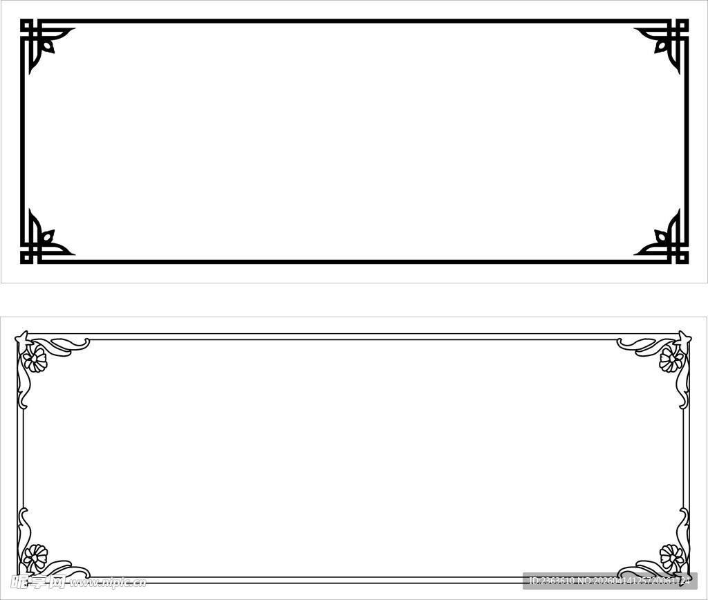 复古边框装饰图案