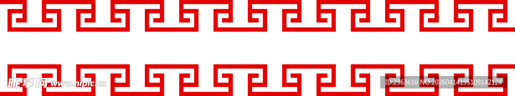 红色边框图案背景