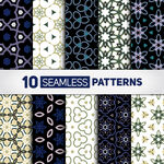 10款无缝几何图案集合