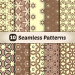 10款无缝花纹图案集