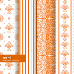 橙色系精美花纹图案集