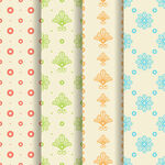 多彩几何图案无缝背景图