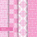 粉色几何图案无缝背景图