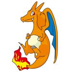 站立的喷火龙形象