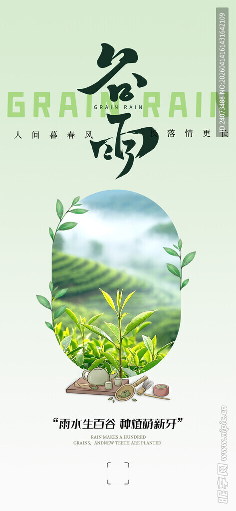 谷雨时节绿意盎然景象