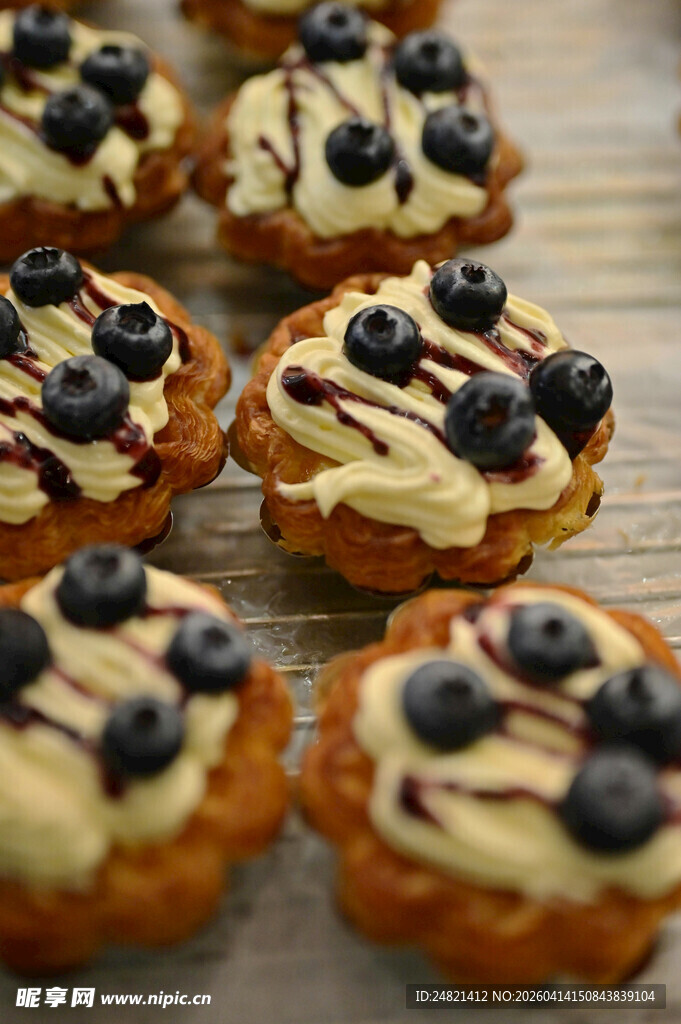 蓝莓奶油小点心