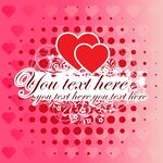浪漫爱心背景情人节模板