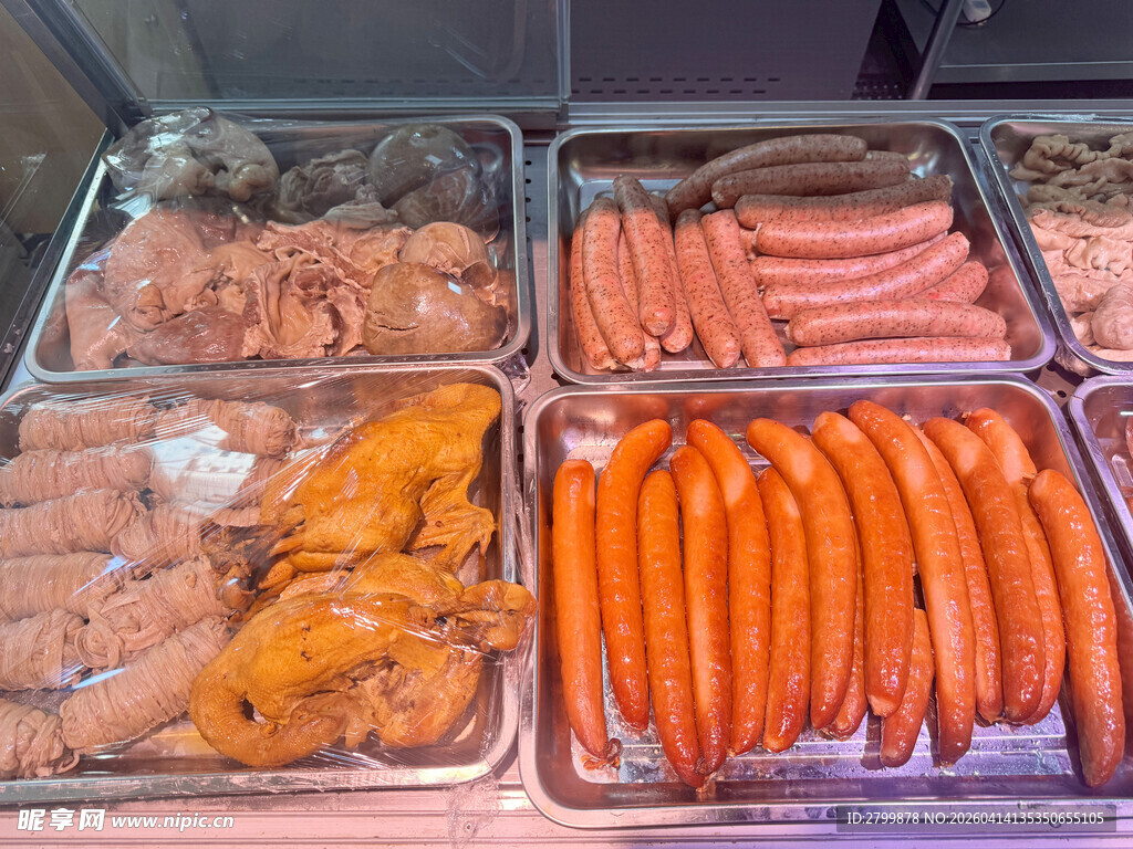 多样熟食陈列展示