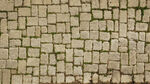 古朴石砖铺就的路面纹理