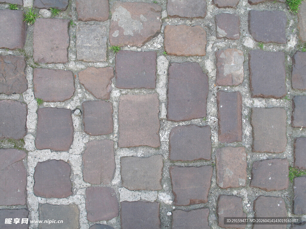 复古石砖路面纹理