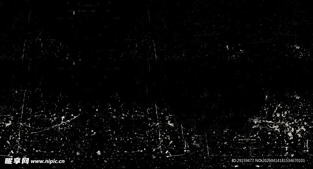 黑色背景闪烁的银色光斑