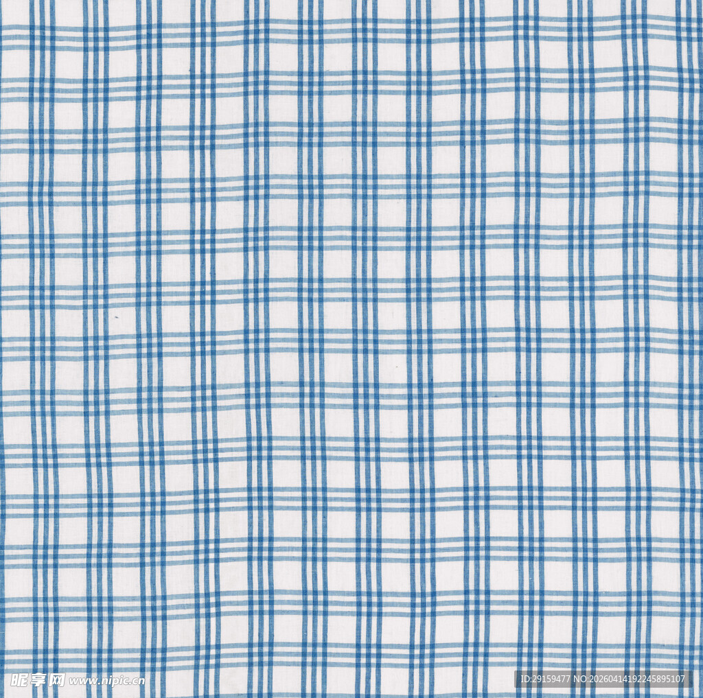 蓝白格子布料纹理图案