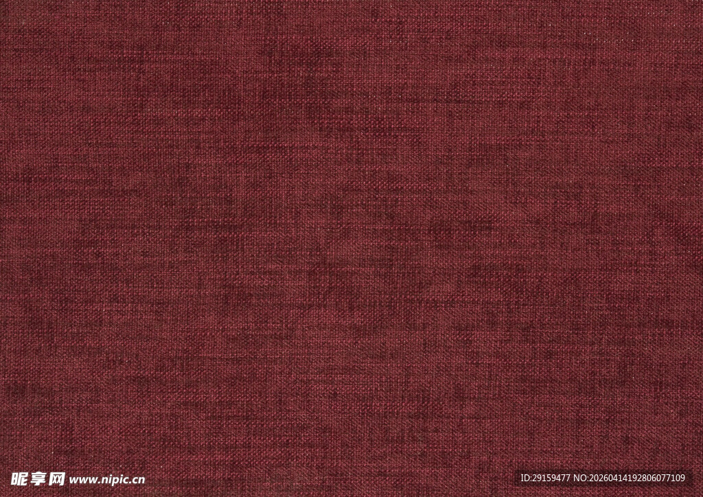 酒红色纹理布料特写
