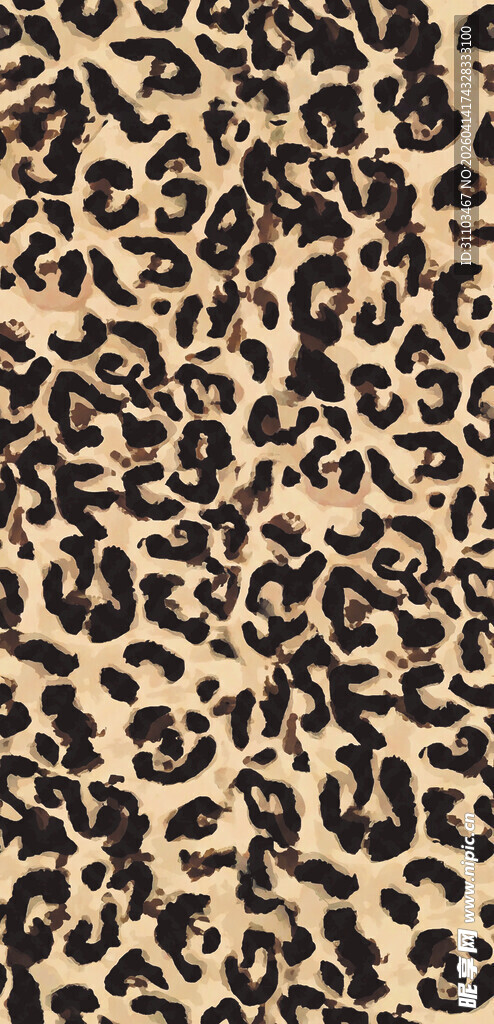 豹纹图案纹理背景图