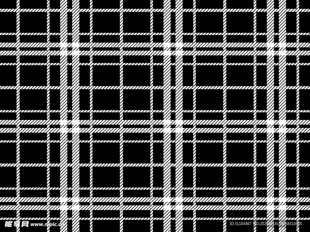 黑白格子纹理图案