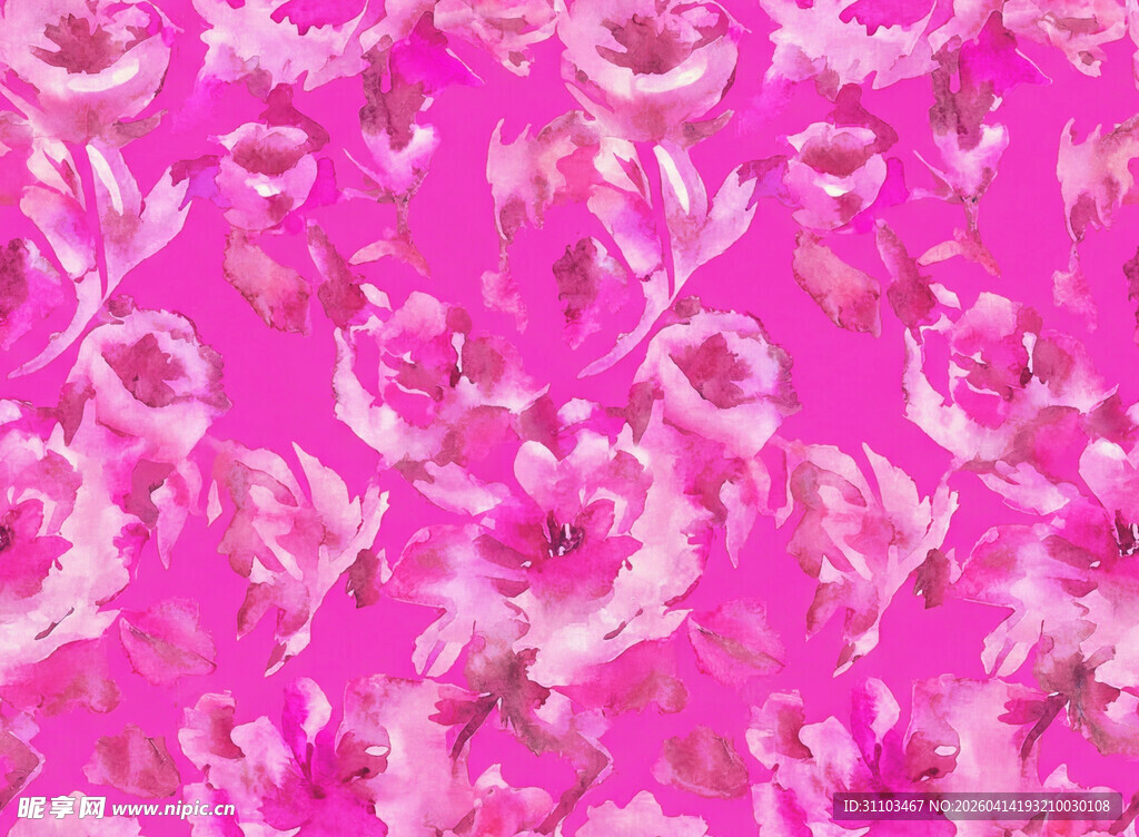 粉色花卉图案背景纹理