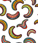 多彩佩斯利花纹图案设计