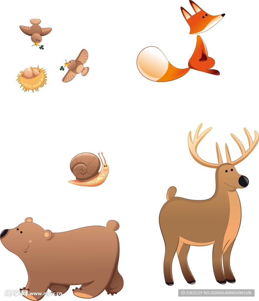 森林动物集合