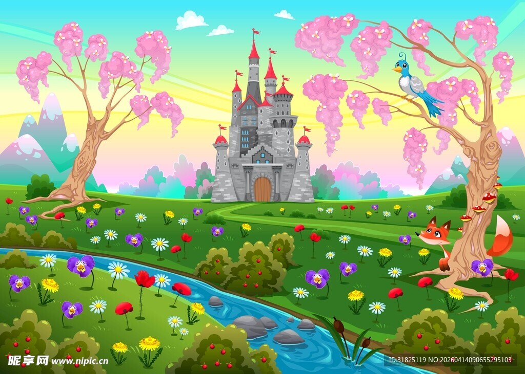 梦幻童话城堡风景