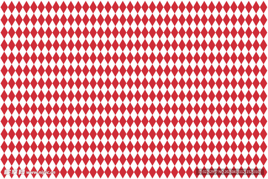 红白格子菱形图案纹理背景