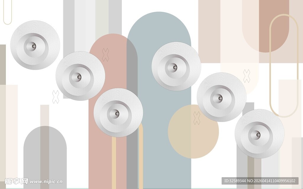 简约几何图案装饰灯具