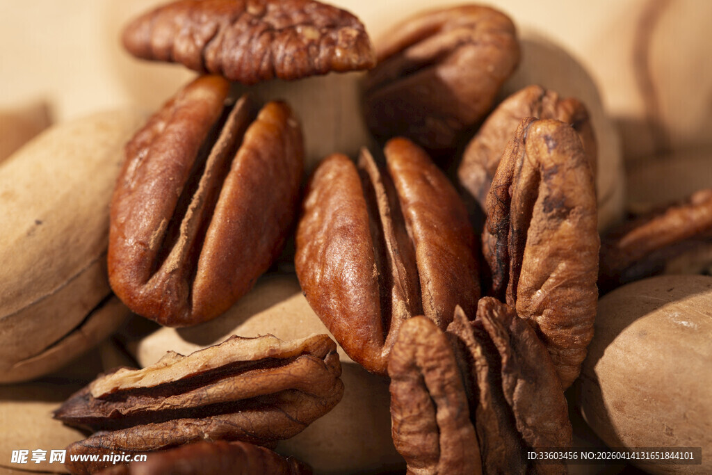 美味碧根果特写