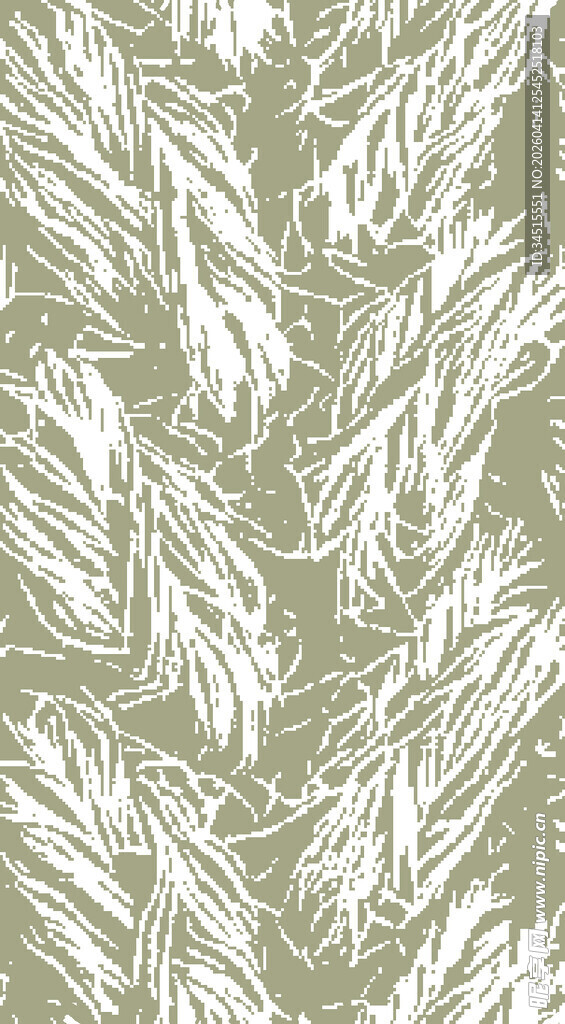 橄榄叶图案纹理背景